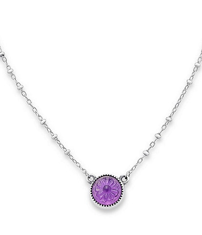 James Avery Daisy Sculpted Lab-Created Gemstone Necklace