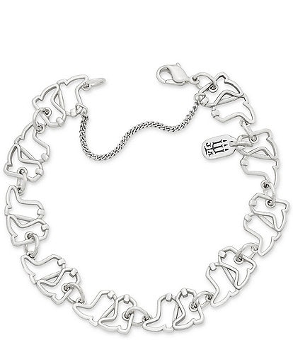 James Avery Dancin' Boots Western Sterling Silver Charm Bracelet