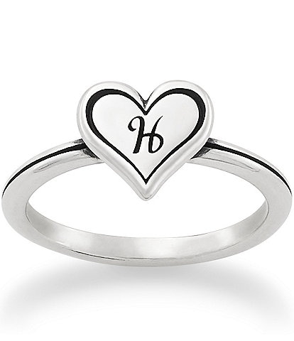 James Avery Delicate Heart Initial Ring