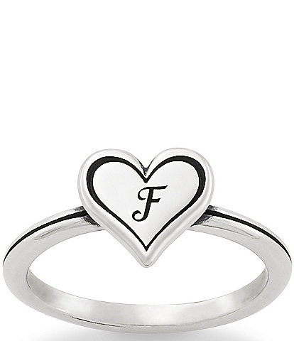James Avery Delicate Heart Initial Ring