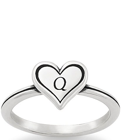 James Avery Delicate Heart Initial Ring