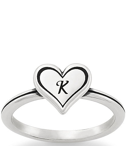 James Avery Delicate Heart Initial Ring