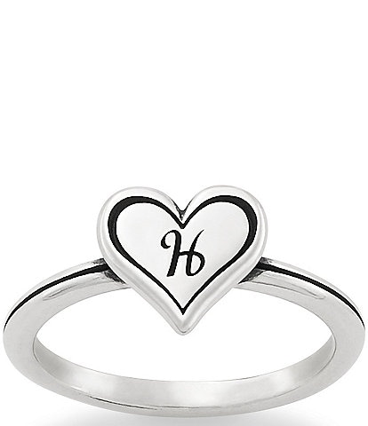 James Avery Delicate Heart Initial Ring