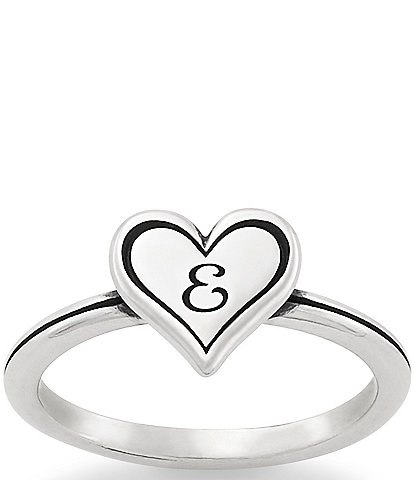 James Avery Delicate Heart Initial Ring