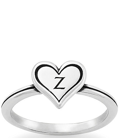 James Avery Delicate Heart Initial Ring