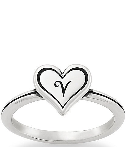 James Avery Delicate Heart Initial Ring