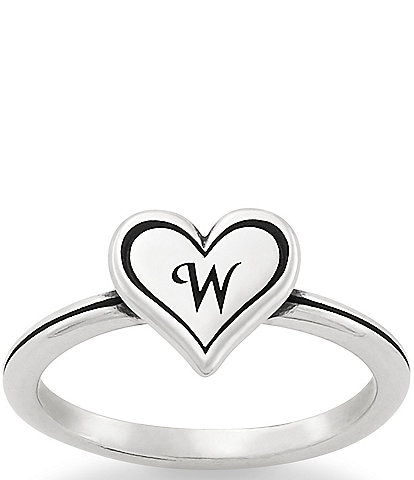 James Avery Delicate Heart Initial Ring