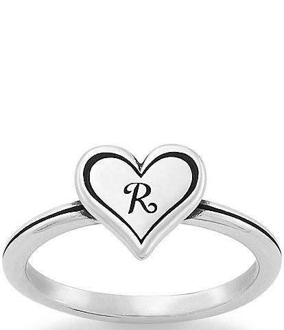 James Avery Delicate Heart Initial Ring