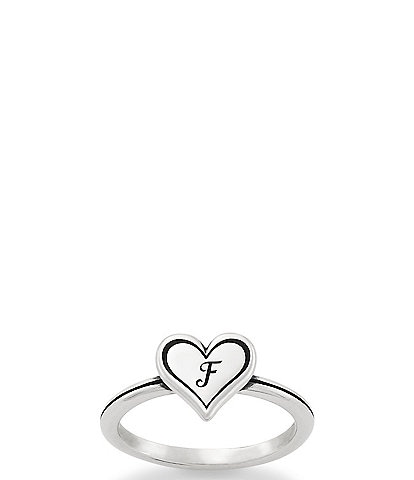 James Avery Delicate Heart Initial Ring
