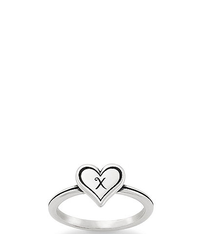 James Avery Delicate Heart Initial Ring