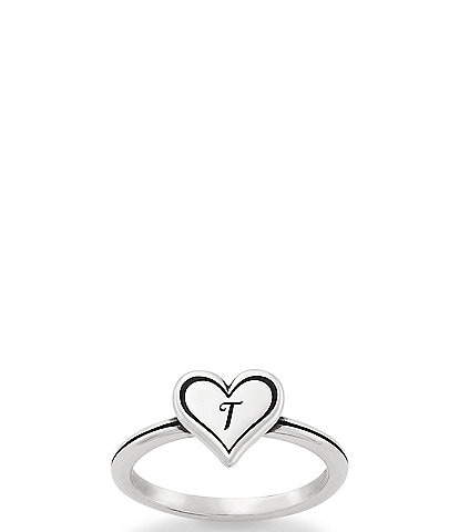 James Avery Delicate Heart Initial Ring