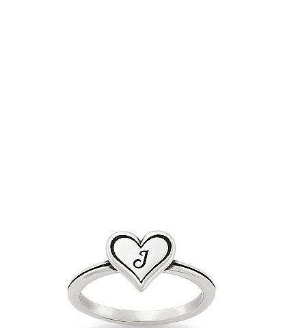James Avery Delicate Heart Initial Ring