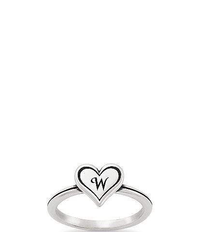 James Avery Delicate Heart Initial Ring