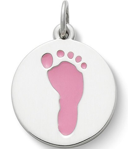 James Avery Enamel Baby Footprint Charm