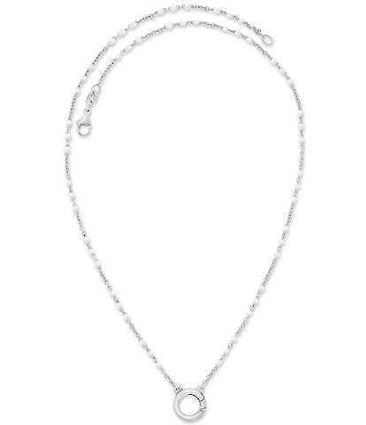James Avery Enamel Beaded Chain Changeable Charm Holder Necklace
