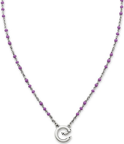 James Avery Enamel Beaded Changeable Charm Holder Necklace