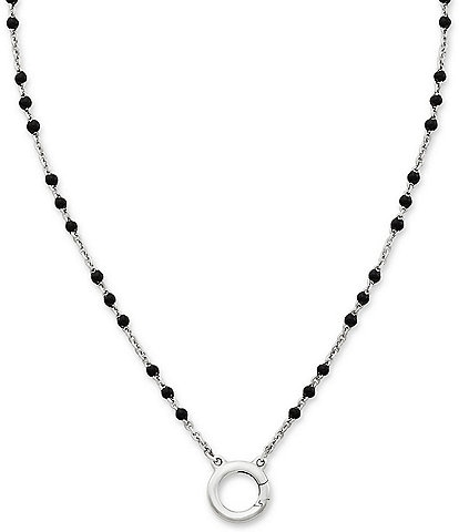 James Avery Enamel Beaded Chain Changeable Charm Holder Necklace