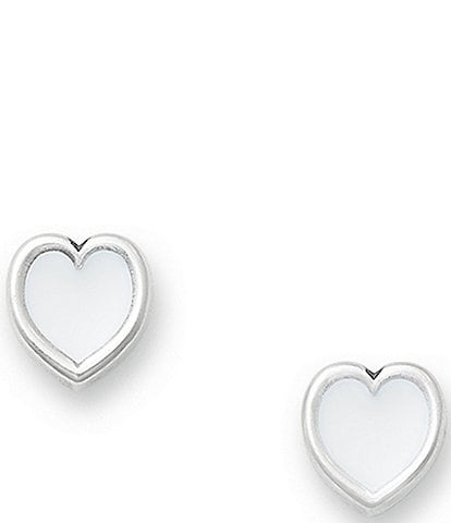 James Avery Enamel Connected Hearts Stud Earrings
