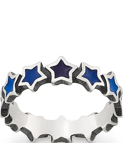 James Avery Enamel Connected Stars Band Ring