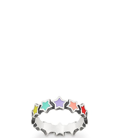 James Avery Enamel Connected Stars Band Ring