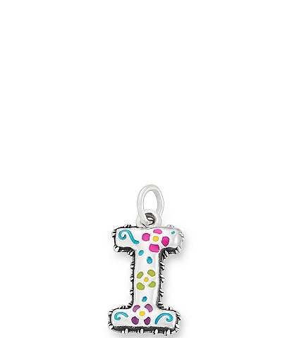  Enamel Consuela Floral Initial Charm