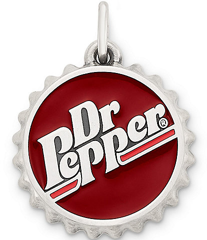 James Avery Enamel Dr Pepper Bottle Cap Charm