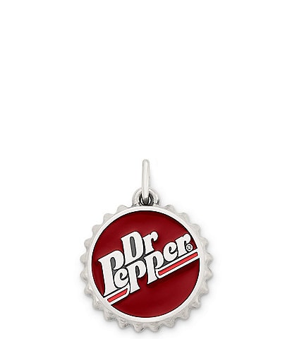 James Avery Enamel Dr Pepper Bottle Cap Novelty Charm