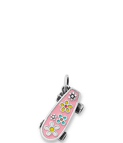 James Avery Enamel Floral Skateboard Charm