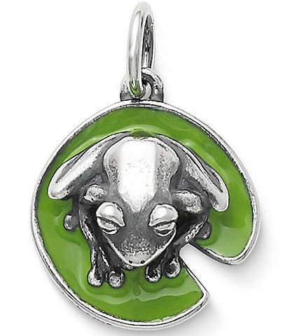 James Avery Enamel Frog on Lily Pad Charm