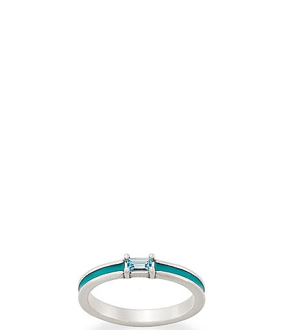 James Avery Enamel Gemstone Stacker Ring