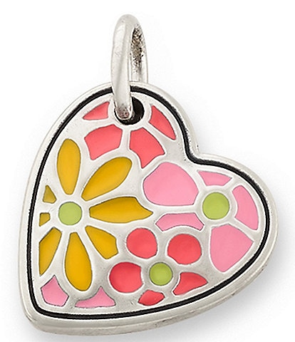 James Avery Enamel Groovy Heart Charm