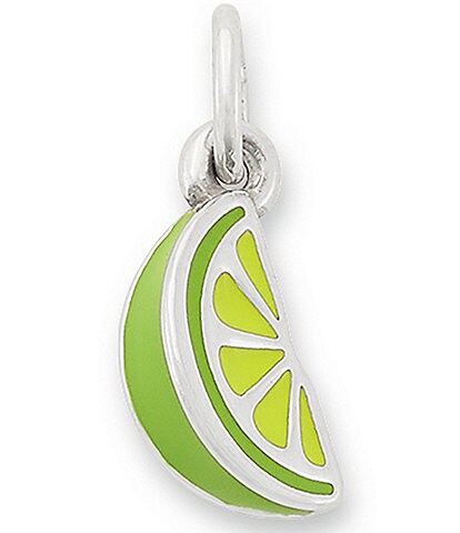 James Avery Enamel Lime Green Citrus Slice Charm