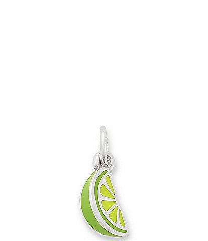 James Avery Enamel Lime Green Citrus Slice Charm