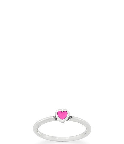 James Avery Enamel Petite Heart Ring