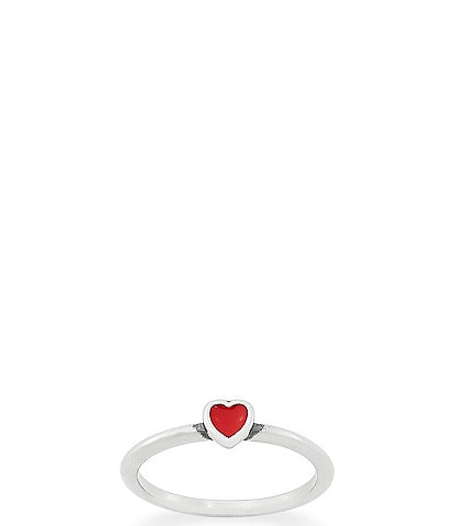 James Avery Enamel Petite Heart Ring