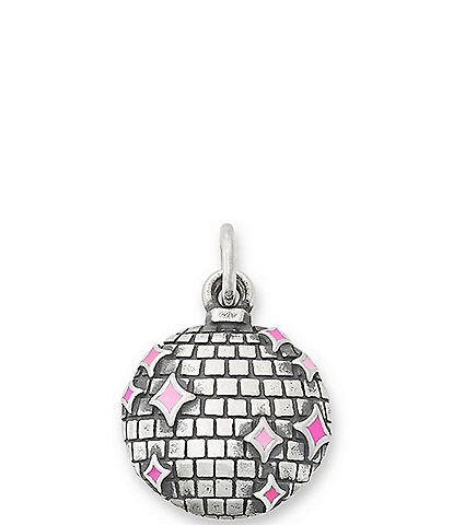 James Avery Enamel Pink Disco Ball Charm