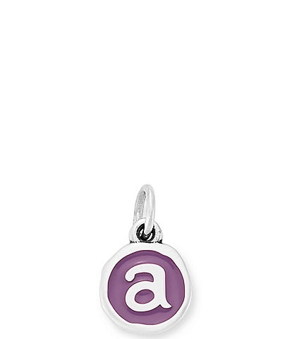James Avery Enamel Purple Initial Charm