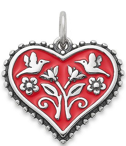 James Avery Enamel Red Hearts in Bloom Charm