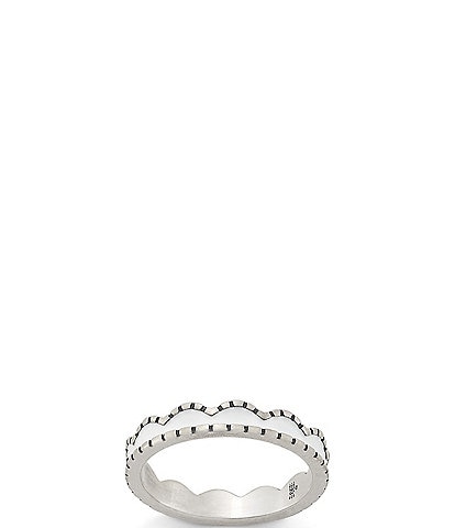James Avery Enamel Scalloped Stacked Ring