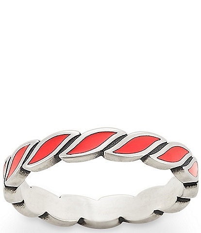 James Avery Enamel Twist Stacker Ring