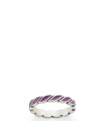 James Avery Enamel Twist Stacker Ring