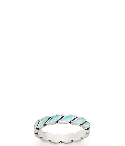 James Avery Enamel Twist Stacker Ring