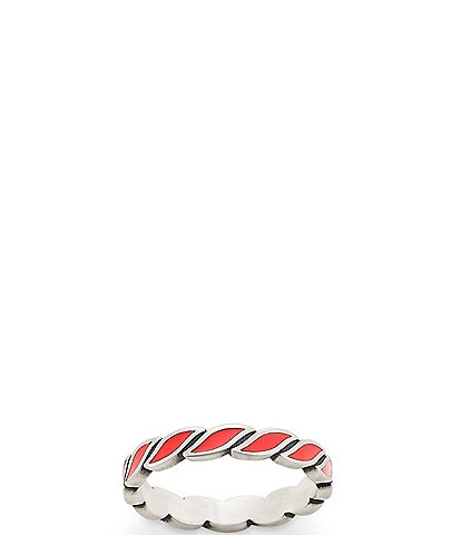 James Avery Enamel Twist Stacker Ring