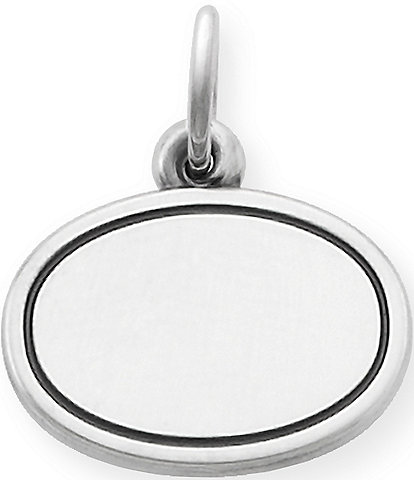 James Avery Engravable Oval Disc Charm