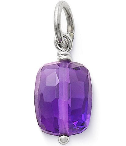 James Avery Faceted Lab-Created Amethyst February Birthstone Charm