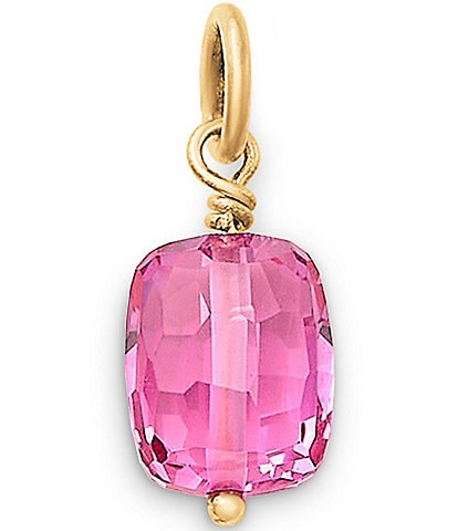 James Avery Faceted Pink Sapphire Gemstone Bead Pendant