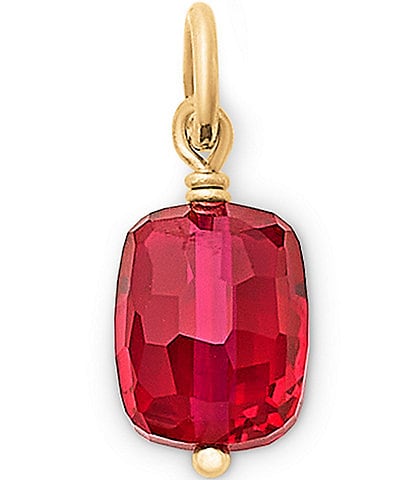 James Avery Faceted Ruby Gemstone Bead Pendant Charm