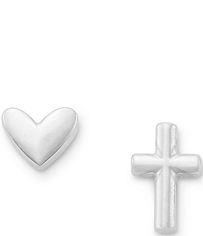 James Avery Faith and Love Post Earrings