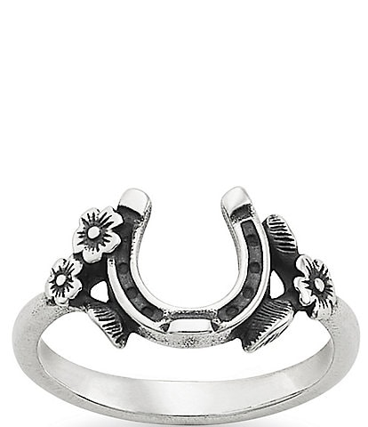James Avery Floral Horseshoe Ring