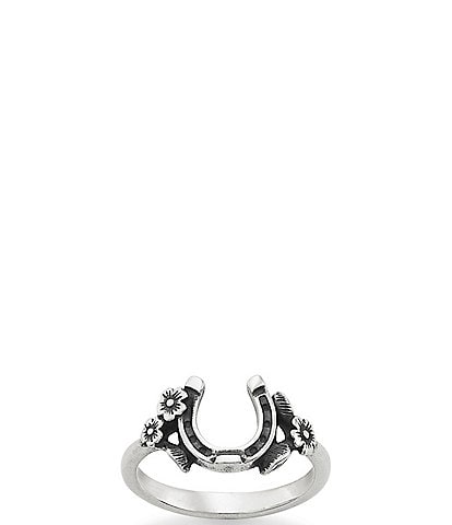 Floral Horseshoe Ring